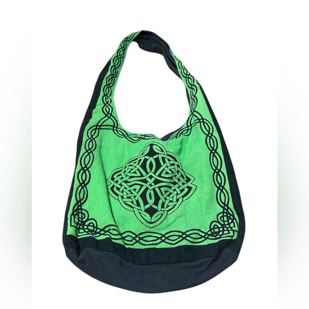 India Arts Cotton Celtic Knotwork Hobo Bag